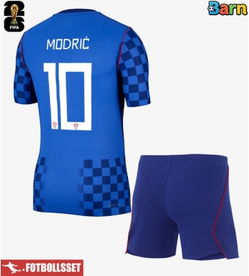 Kroatien Luka Modric #10 Bortatröja Barn VM 2026 Kortärmad (+ Korta byxor)